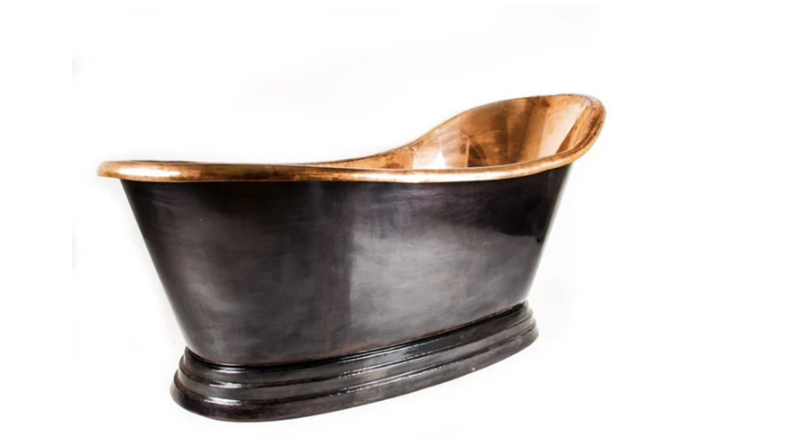 Fristående kopparbadkar Vanås med klassisk design