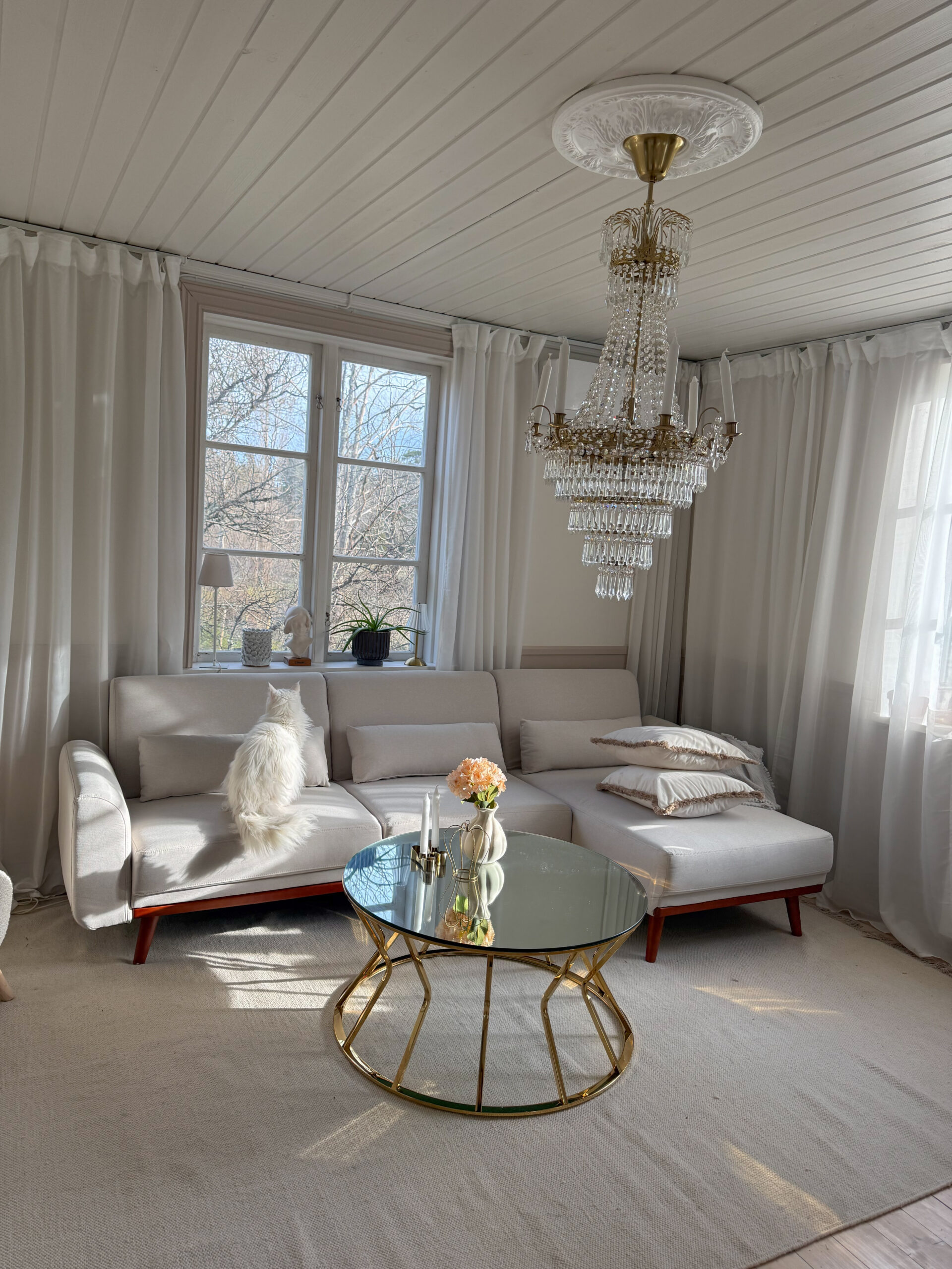 Bäddsoffa tre sits med divan